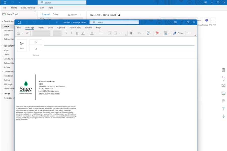 Outlook Screenshot - 9